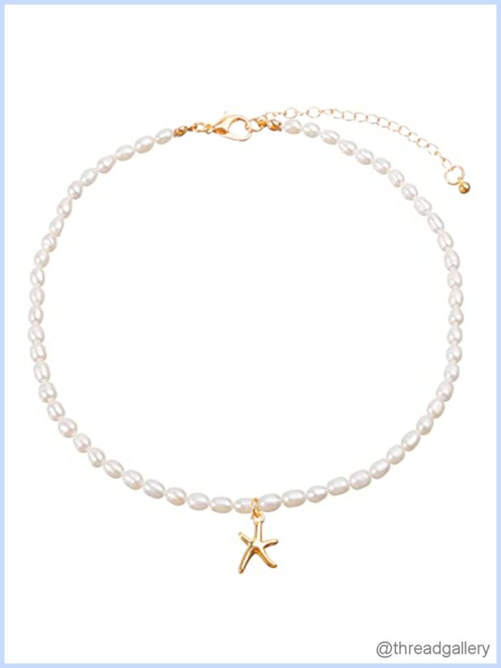 Freshwater Pearl Choker Necklace 14K Gold Plated Handmade Adjustable